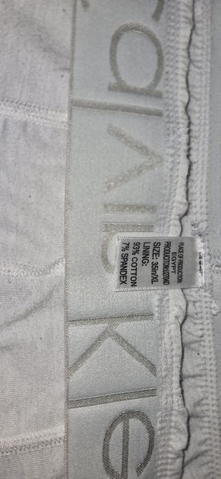 Bokserki biale calvin klein xl