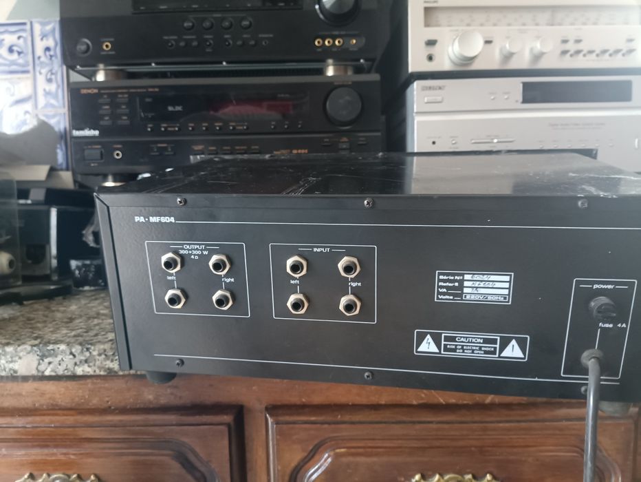 Bomba, amplificador profissional de potência, 600w
