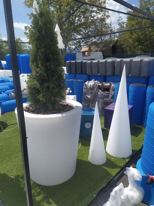 Сучасний Садовий декор з підсвічуванням, з Швейцарського поліетилену