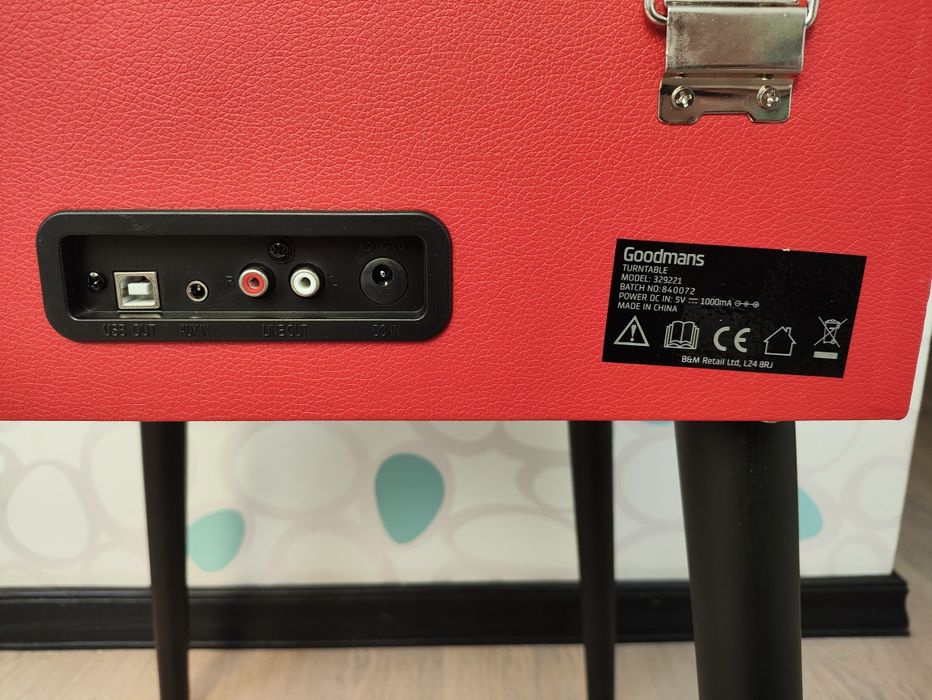 Програвач вінілу Goodmans Revive Retro Bluetooth із стереодинаміками