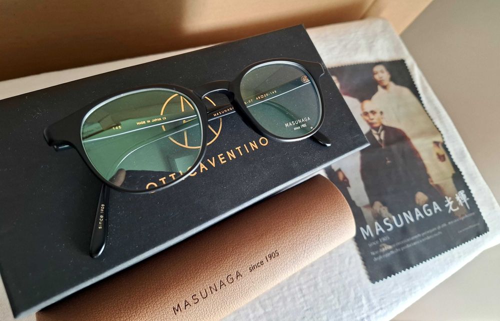 MASUNAGA GMS-07, cor Black Matte (#69) - Armação NOVA - Made in Japan