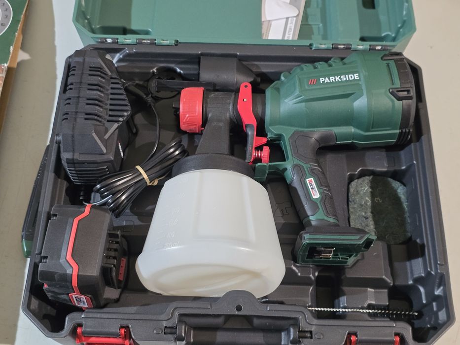 Pistola de pintura 20v parkside