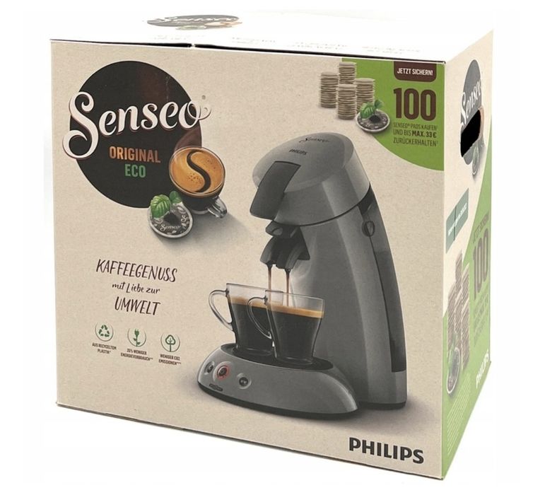 EKSPRES CIŚNIENIOWY do kawy SENSEO saszetki pads Philips HD7806 szary