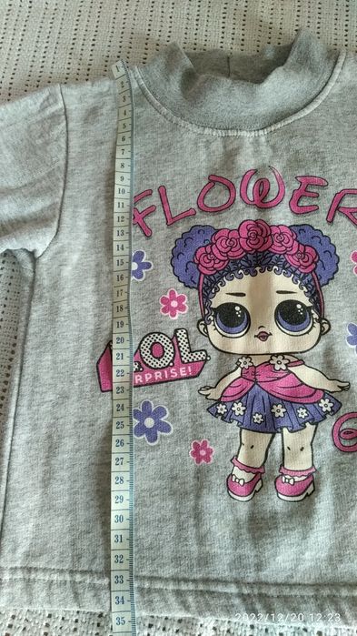 Кофта , блуза лол на флисе р 92-98