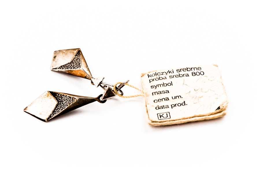 Srebrne Kolczyki z Oryginalną Metką - 4,61g - Spółdzielnia BURSZTYNY