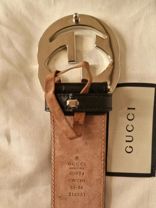 Cinto Gucci Preto 85cm