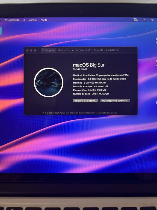MacBook Pro 13 polegadas Model A1502