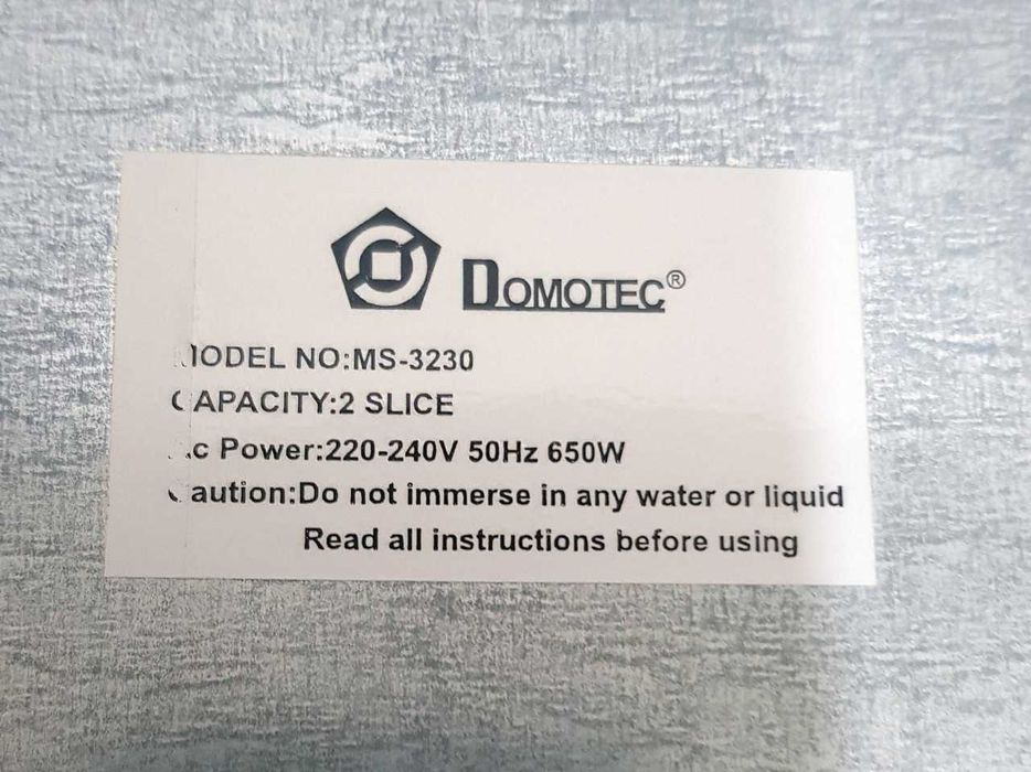Тостер Domotec MS-3230