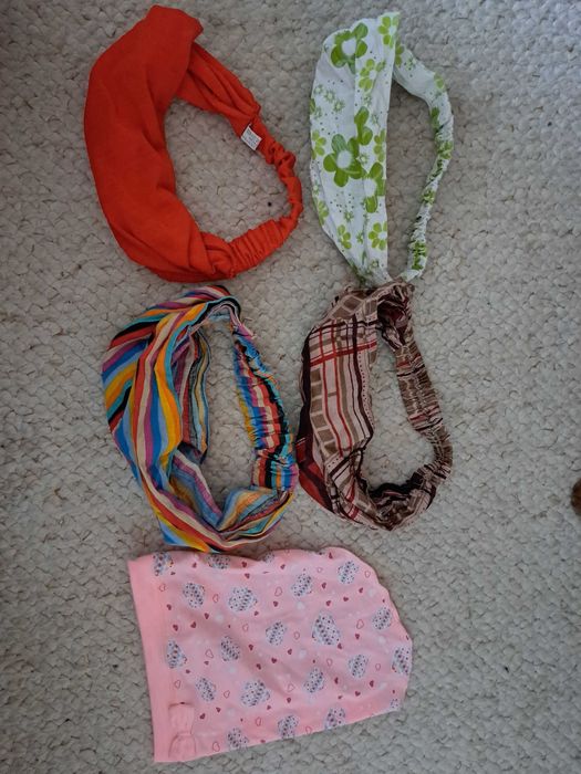 5-pack chusteczki opaski na głowę dla dziewczynki