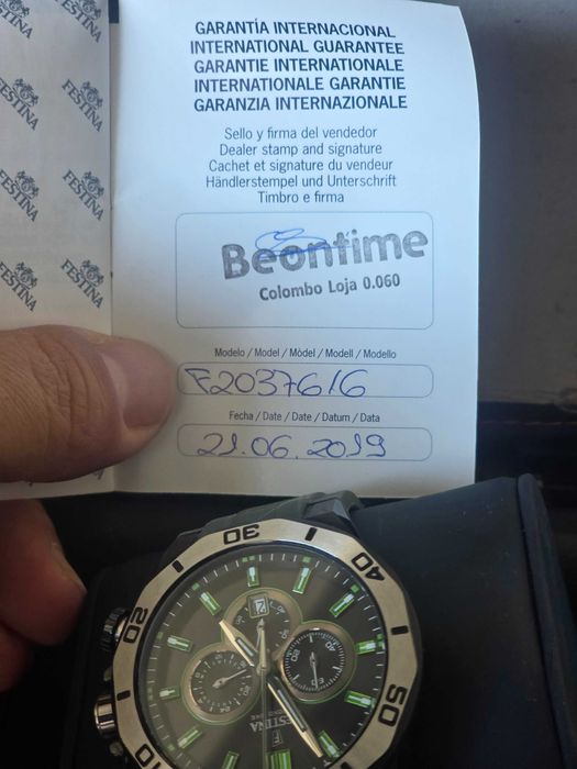 Relógio Festina Verde Carbon