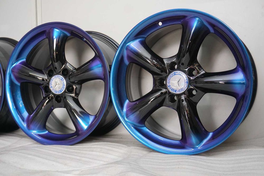 Alufelgi Mercedes W230 oryginal 8,5Jx17 et35 5x112 czarne i kameleon