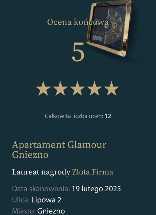 Apartament GLAMOUR GNIEZNO na doby
