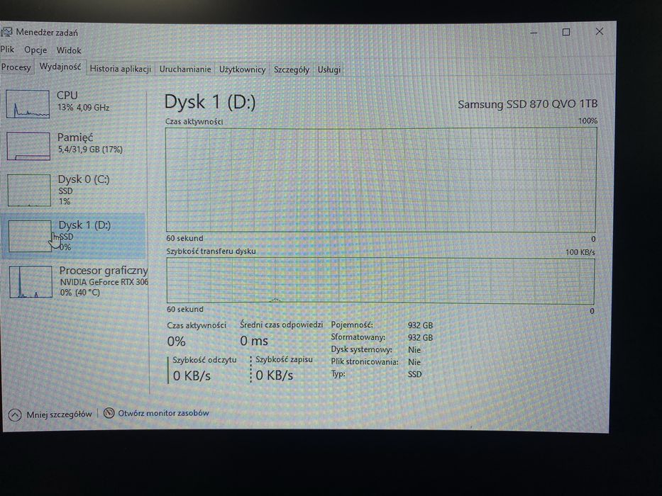 Komputer gamingowy - RTX 3060 12GB / 32GB RAMu / 1,5TB SSD / aio 360