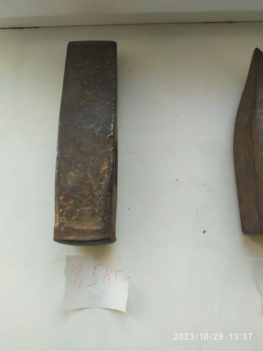 Кувалда советская 4 кг без ручки, 1,5 кг, 1,4