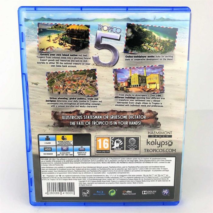 PS4 - Jogo Tropico 5