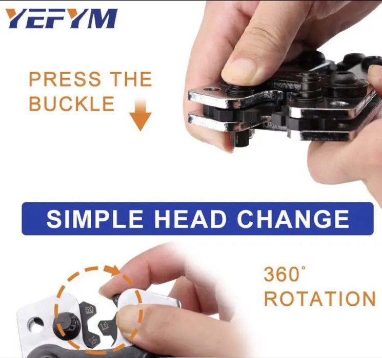 Alicate de Cravar terminais Profissional HX-50B (6-50mm²)