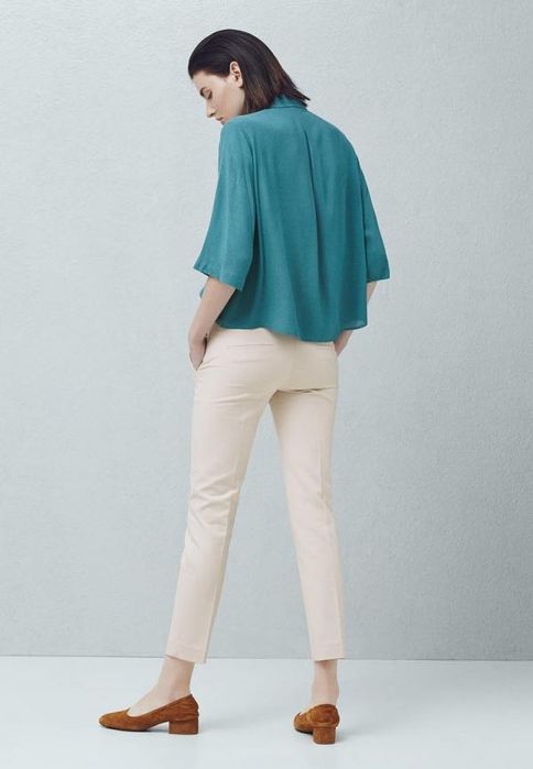 Класичні укорочені брюки mango