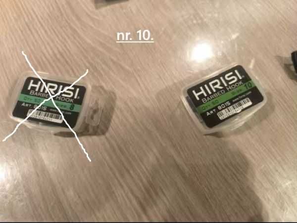 Haczyki wędkarskie nr. 10- 50 szt.