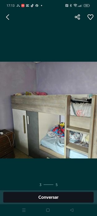 Beliche com roupeiro