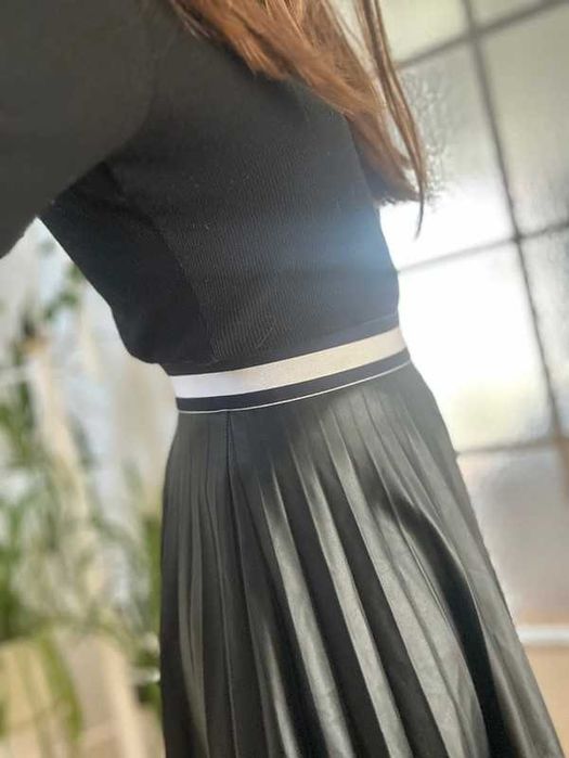 Spódnica Tommy Hilfiger ze skajki