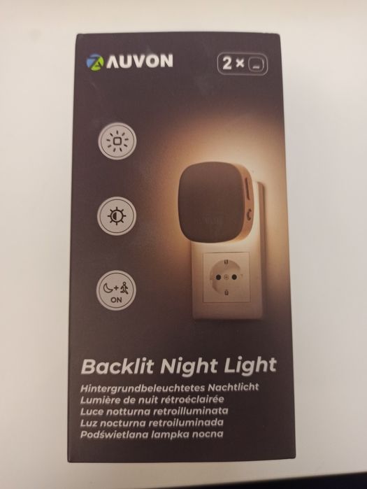 AUVON lampka nocna z czujnikiem ruchu - szt. 2 LED Ciepła biel