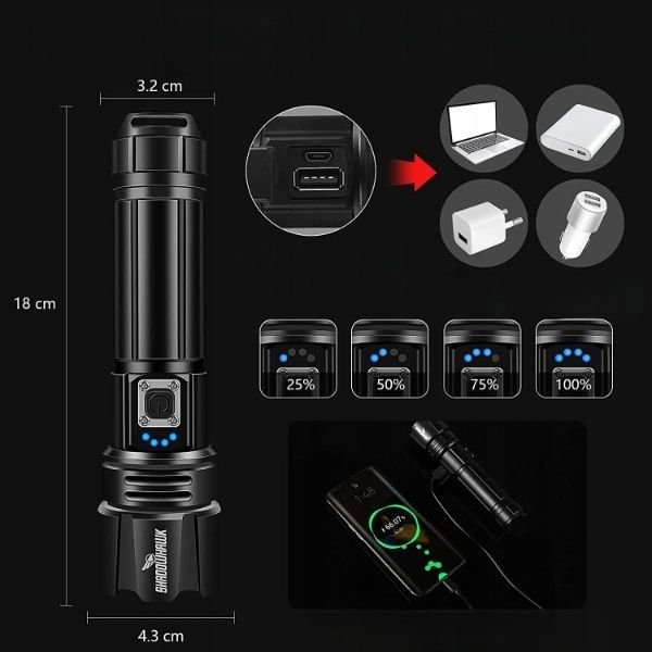 Ліхтар Фонарік  фонарь shadowhawk ліхтарик прожектор