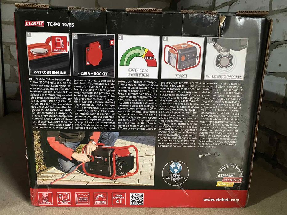 Генератор бензиновий Einhell TC-PG 10/E5