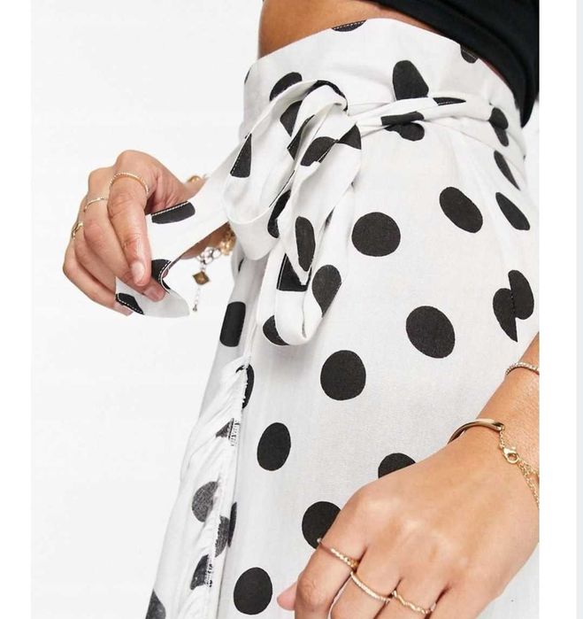 Spódnica groszki wiązanie