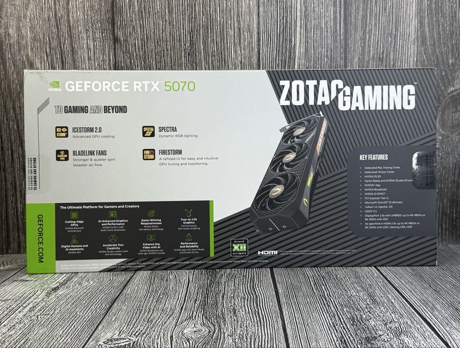 Видеокарта Zotac GAMING GeForce RTX 5070 1 шт. NEW!