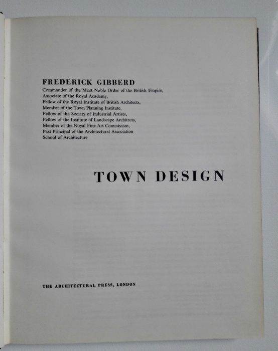 Livro Town Design.