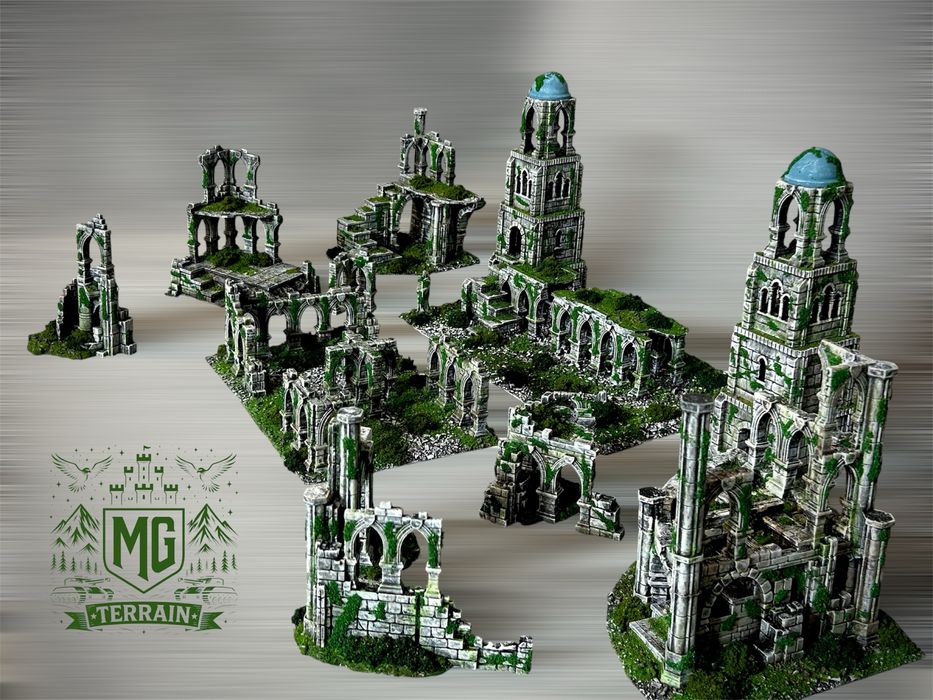 Zestaw Ruin makieta tereny do gier lotrsbg mesbg warhammer 40k aos