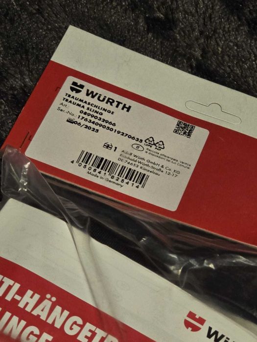 Würth Trauma Schlinge – nie czekaj na omdlenie po upadku, NOWA