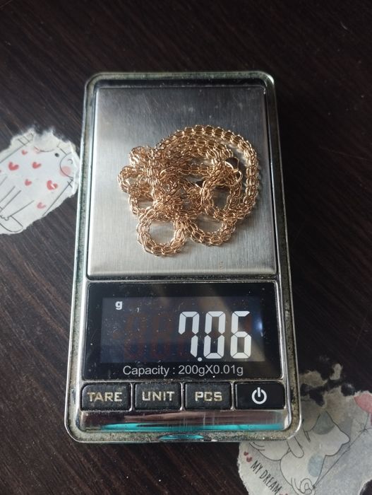 Золотая цепочка 7.06 грамма 46 см