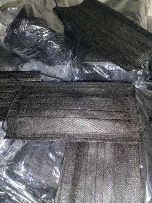 MÁSCARAS TODAS PRETAS EMBALAGENS DE 50 UNIDADES