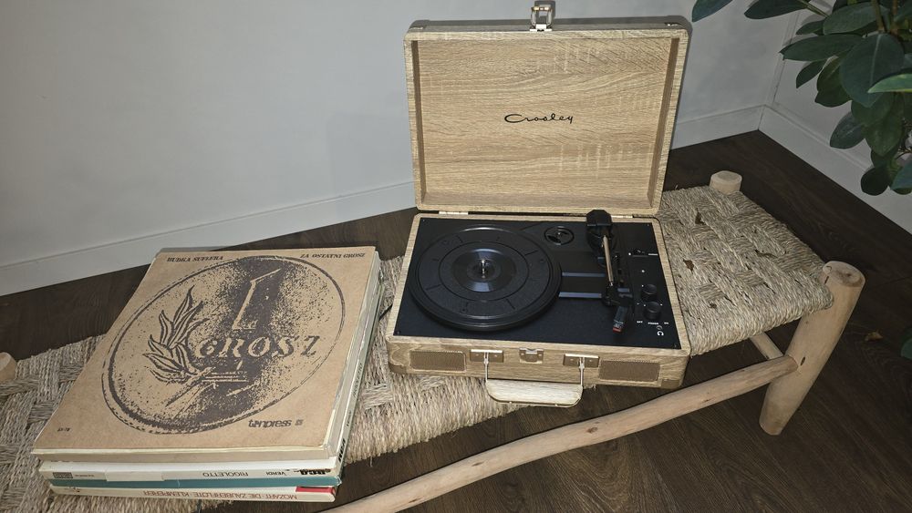 Crosley gramofon + płyty j.nowy 100%sprawny