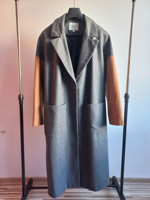 Kappahl płaszcz oversize długi wełna L 40