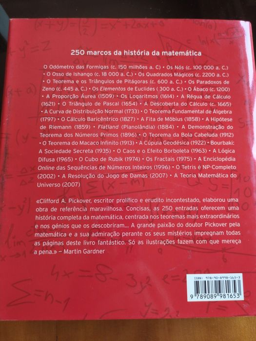 O Livro da Matemática de Clifford A. Pickover