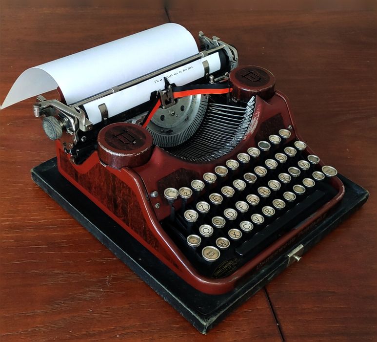 Máquina de escrever underwood portable 1930's