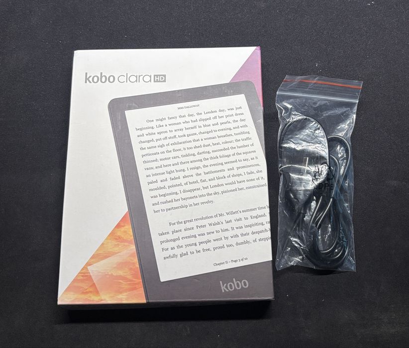 Kobo Clara HD (8 GB) - Caixa Original + Acessórios