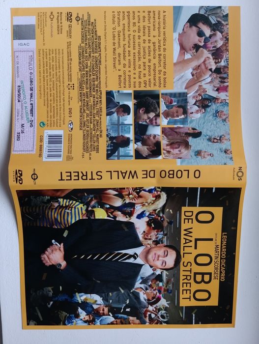 DVD o lobo de wall street