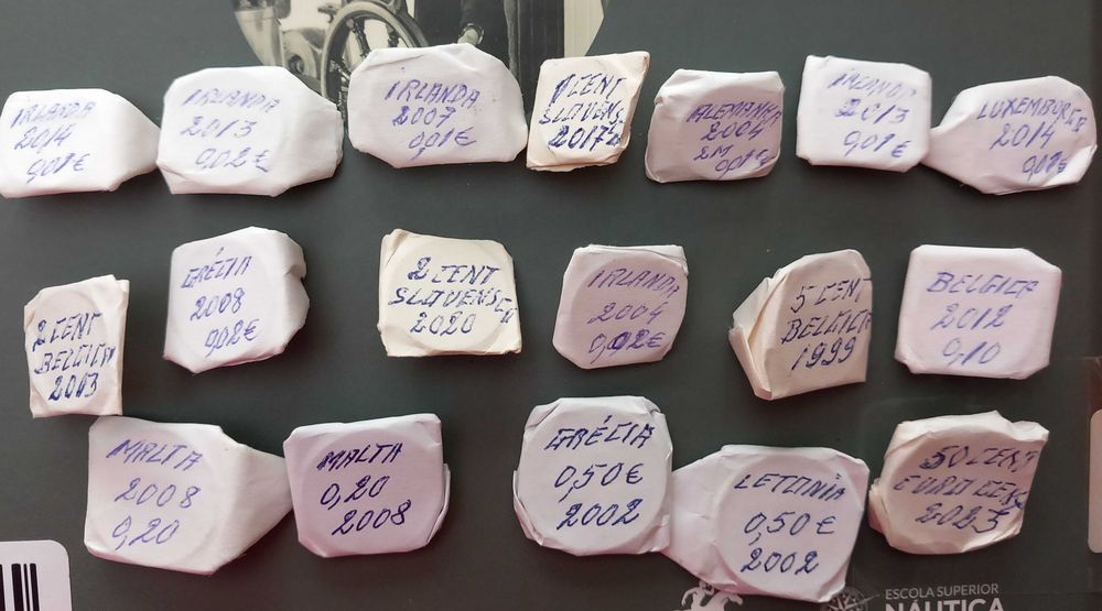 Moedas do Euro de Varios Paises