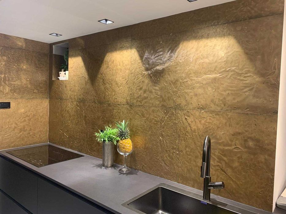 ZŁOTO kamień w rolce OKŁADZINA 122 cm x 61 cm