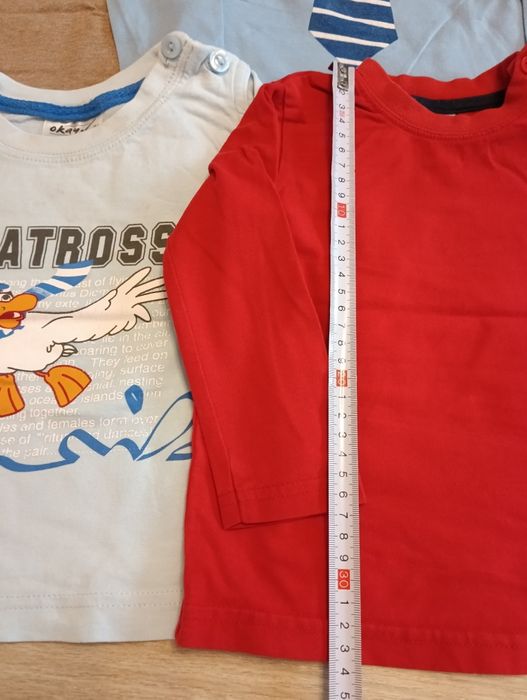 Zestaw 6szt bluzek rozmiar 80/86 na podwórko