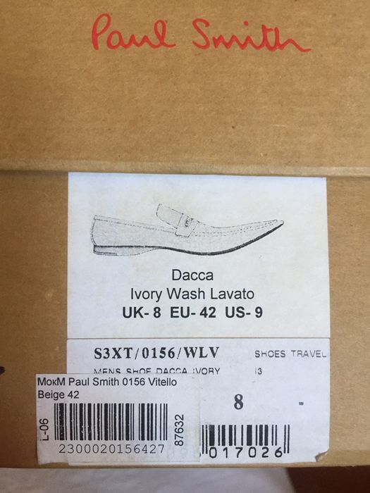 Туфли мужские р.42 Paul Smith из натуральной кожи Италия