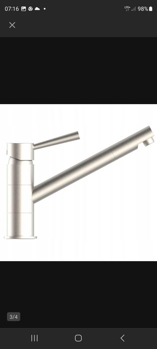 SCHÜTTE Bateria zlewozmywakowa CORNWALL z mieszaczem, wygląd stali