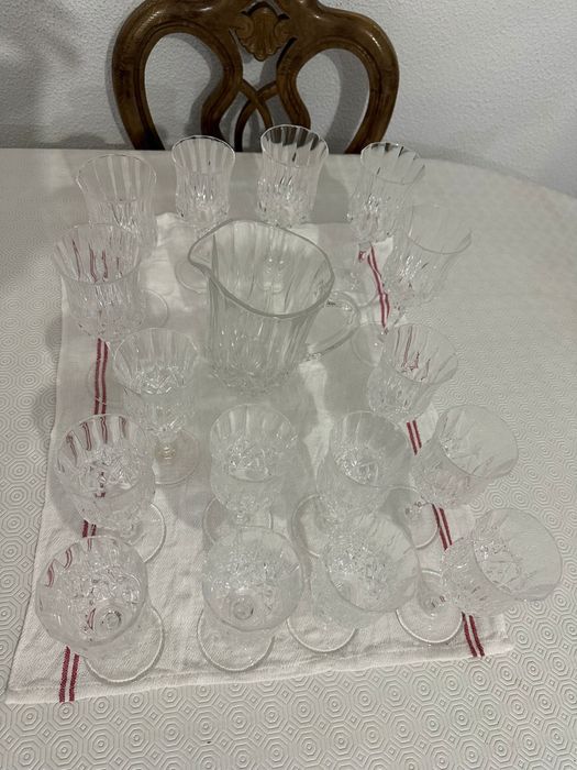 Copos + jarro cristal