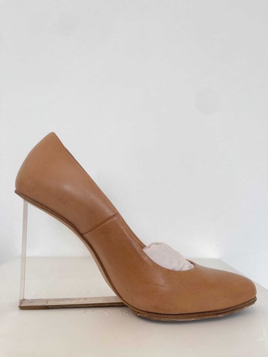 Maison Margiela x H&M Sapatos de salto alto transparentes nude EU 37