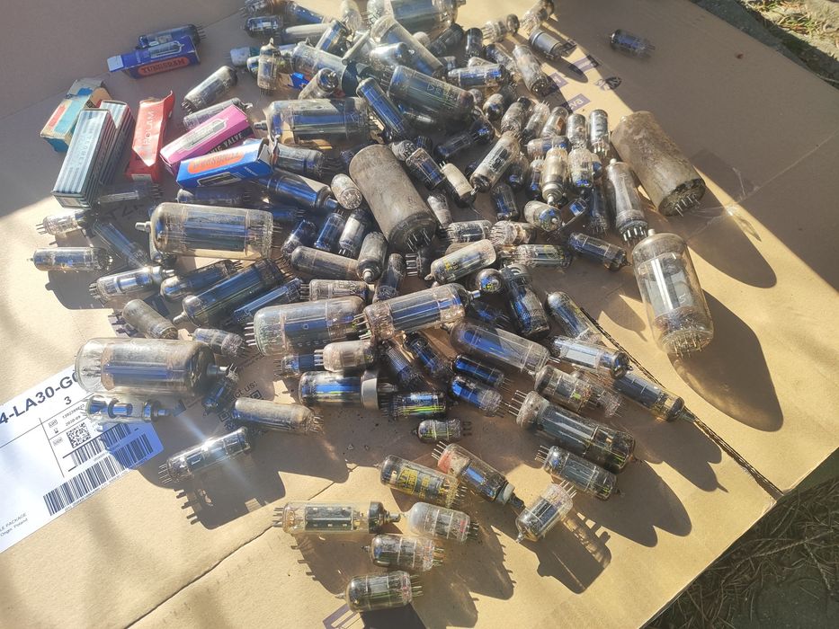 Kolekcja lamp elektronowych | E80F, EZ80, 6P45S, 1T4T | NOS i używane