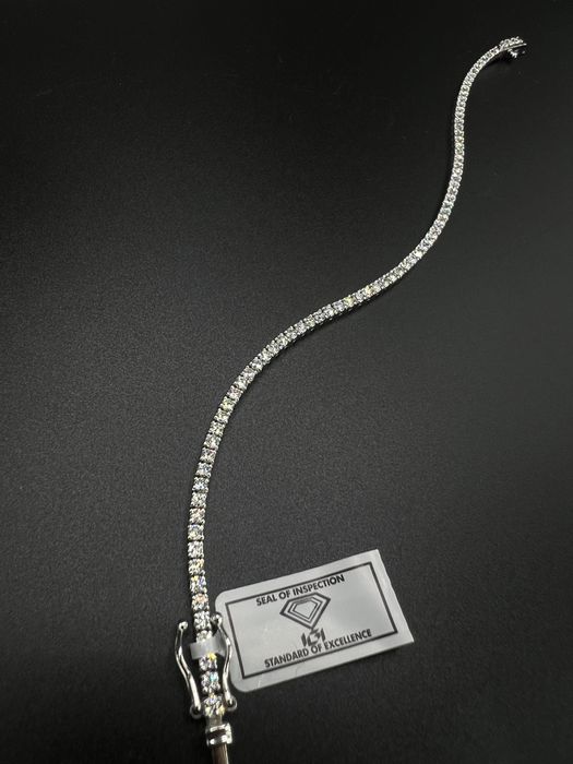 Bransoletka tenisówka z brylantami 2,6 ct • złoto • brylanty •