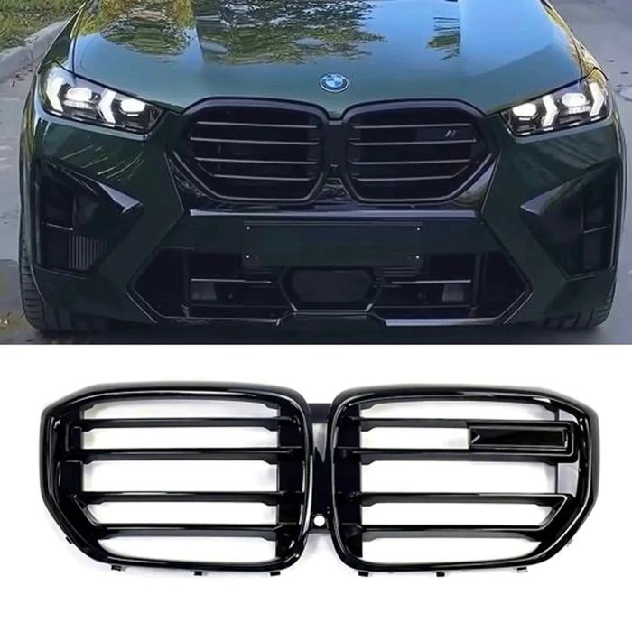 Ноздрі решітки радіатора BMW X5 G05 2023-2025 LCI чорний глянець